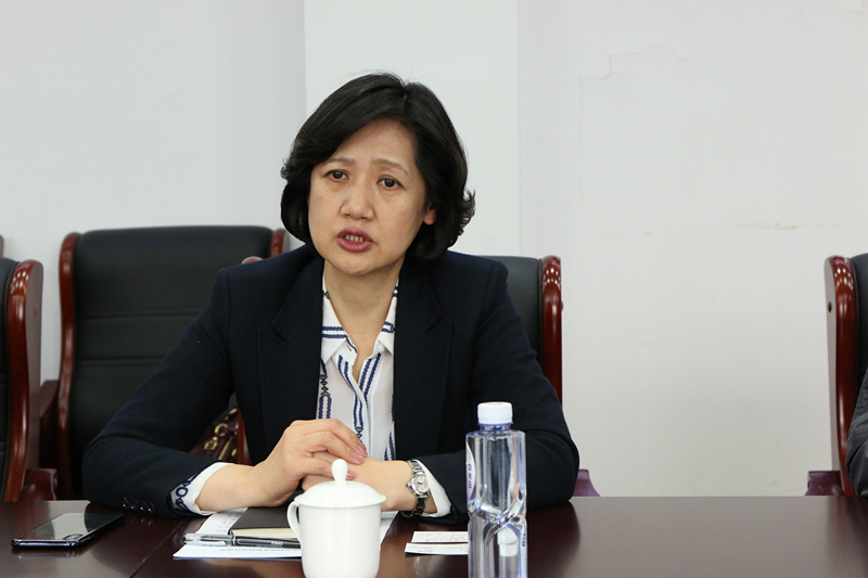 沈蕾主任介绍了中国(天津)自由贸易试验区天津港东疆片区的建设现状